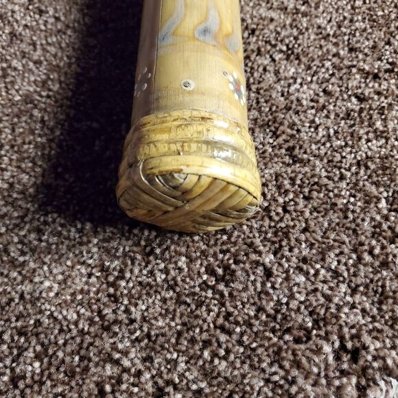 VTG Handcrafted Bamboo Rain Stick Rainmaker Instrument 24" Painted - upcycle - Picture 5 of 11